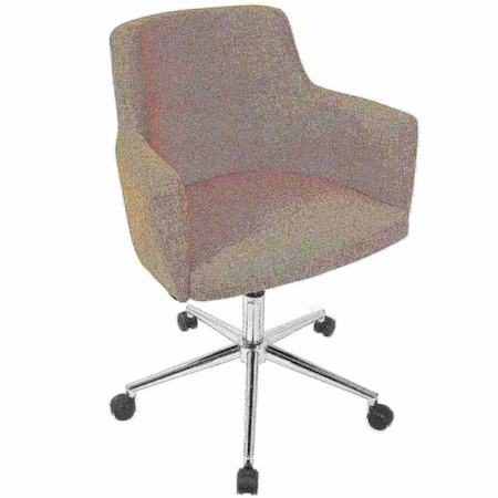 Lumisource Andrew Adjustable Office Chair in Orange OC-ANDRW O | Zoro